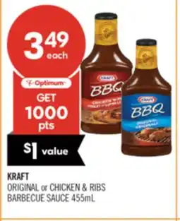 Shoppers Drug Mart KRAFT ORIGINAL or CHICKEN & RIBS BARBECUE SAUCE offer