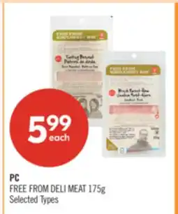Shoppers Drug Mart PC FREE FROM DELI MEAT offer