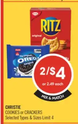 Shoppers Drug Mart CHRISTIE COOKIES or CRACKERS offer