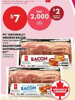 Independent City Market PC NATURALLY SMOKED BACON offer