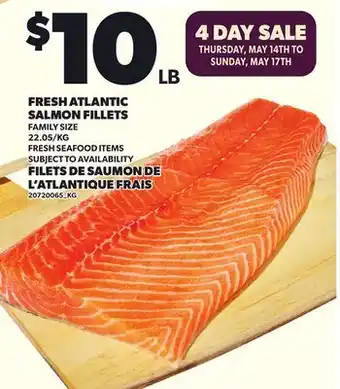 Independent City Market FRESH ATLANTIC SALMON FILLETS offer