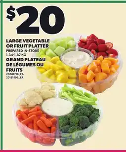 Independent City Market LARGE VEGETABLE OR FRUIT PLATTER offer