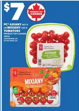 Independent City Market PC AXIANY, 567 G OR MIXIANY, 340 G TOMATOES, 340 G offer