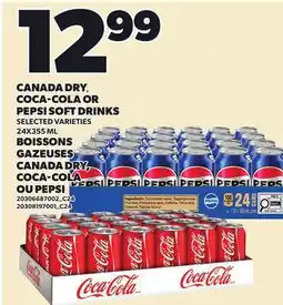 Independent City Market CANADA DRY, COCA-COLA OR PEPSI SOFT DRINKS offer
