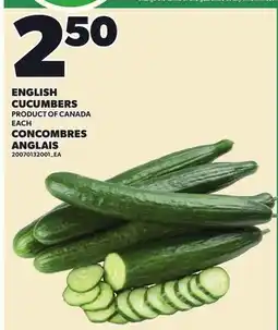 Independent City Market ENGLISH CUCUMBERS offer