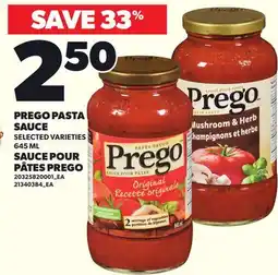 Independent City Market PREGO PASTA SAUCE offer