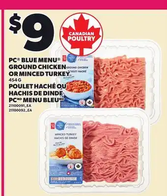 Independent City Market PC BLUE MENU GROUND CHICKEN OR MINCED TURKEY offer