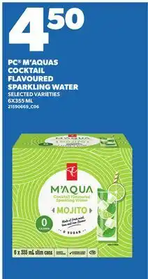 Independent City Market PC M'AQUAS COCKTAIL FLAVOURED SPARKLING WATER offer