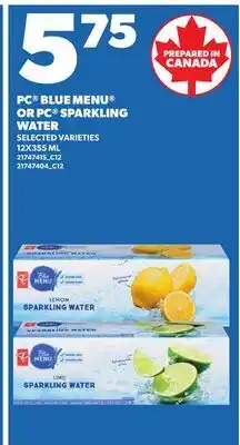 Independent City Market PC BLUE MENU OR PC SPARKLING WATER offer