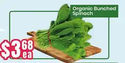 Healthy Planet Organic Bunched Spinach offer