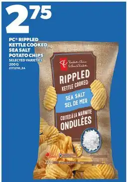 Independent City Market PC RIPPLED KETTLE COOKED SEA SALT POTATO CHIPS offer