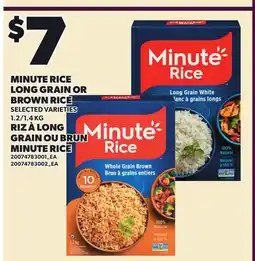 Independent City Market MINUTE RICE LONG GRAIN OR BROWN RICE, 1.2/1 offer