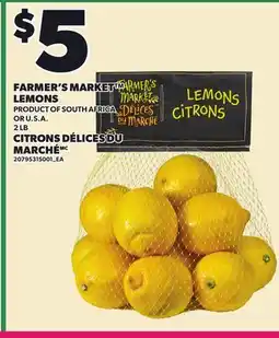 Independent City Market FARMER'S MARKET LEMONS, 2 LB offer