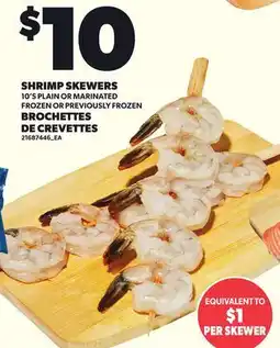 Independent City Market SHRIMP SKEWERS, 10'S offer