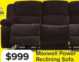 Leon's Maxwell Power Reclining Sofa - Brown offer