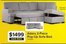 Leon's Adara 2-Piece Sectional with Left-Facing Pop-Up Bed - Beige offer