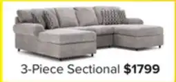 Leon's Jupiter 3-Piece Sectional - Ash Grey offer