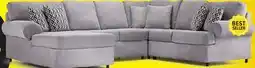 Leon's Jupiter 4-Piece Sectional with Left-Facing Chaise - Ash Grey offer