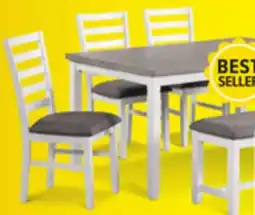Leon's Breeze 6-Piece Dining Set - White, Grey offer