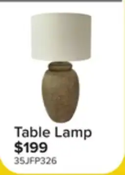 Leon's Fresh Perspective Ceramic Bedroom Table Lamp - Light Brown and White offer