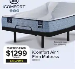 Leon's Serta iComfort AIR 1 Firm 11.5 Twin XL Mattress offer