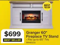 Leon's Granger 60 Fireplace TV Stand - Antique White offer