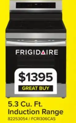 Leon's Frigidaire Stainless Steel 30 Rear Control Induction Range (5.3 Cu. Ft.) - FCRI306CAS offer