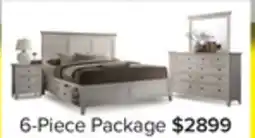 Leon's San Mateo 6-Piece Full Storage Bedroom Package - Antique White offer