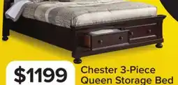 Leon's Chester 3-Piece Queen Storage Bed offer