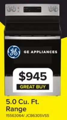 Leon's GE 30 Stainless Steel Freestanding Electric Range (5.0 Cu.Ft) - JCB630SVSS offer