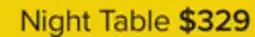 Leon's Reflections Night Table - White offer