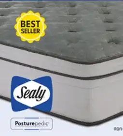 Leon's Sealy Posturepedic Correct Comfort 4 Firm Eurotop Queen Mattress offer