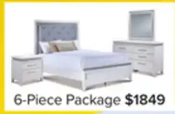 Leon's Reflections 6 - Piece Queen Bedroom Package - White offer