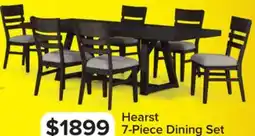 Leon's Hearst 7-Piece Extendable Trestle Dining Set - Dark Oak offer