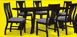 Leon's Chestnut Ridge 7- Piece Dining Set - Dark Brown, Beige offer
