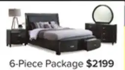 Leon's Cinema 6-Piece Queen Storage Bedroom Package - Charcoal offer