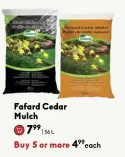 Sheridan Nurseries Fafard Cedar Mulch offer