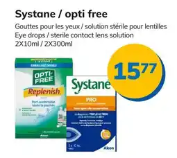 Accès pharma Systane / opti free offer