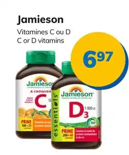 Accès pharma Jamieson C or D vitamins offer