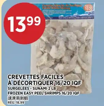 Kim Phat SUNAMI FROZEN EASY PEEL SHRIMPS 16/20 IQF offer