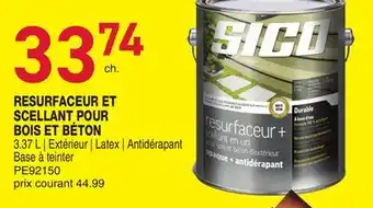 Matério RESURFACEUR ET SCELLANT POUR BOIS ET BÉTON SICO offer