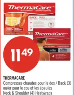 Pharmaprix THERMACARE Compresses Back (3) or Neck & Shoulder (4) offer