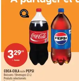 Pharmaprix COCA-COLA or PEPSI Beverages (2 L) offer