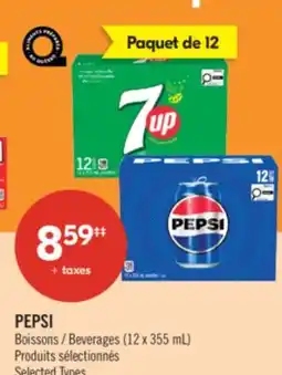Pharmaprix PEPSI Beverages offer