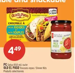 Pharmaprix PC Salsa (650 mL) or OLD EL PASO Dinner Kits offer