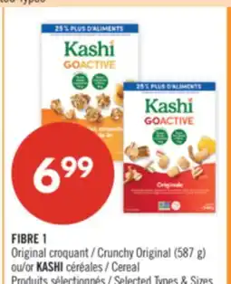 Pharmaprix FIBRE 1 Crunchy Original (587 g) or KASHI Cereal offer