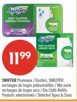 Pharmaprix SWIFFER Dusters, SWEEPER Wet or Dry Cloth Refills offer