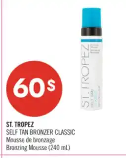 Pharmaprix ST. TROPEZ SELF TAN BRONZER CLASSIC Bronzing Mousse offer