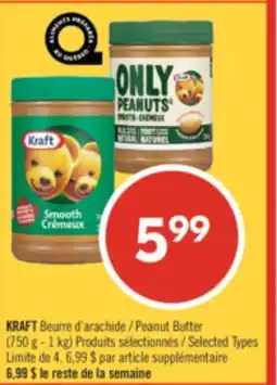 Pharmaprix KRAFT Peanut Butter (750 g - 1 kg) offer