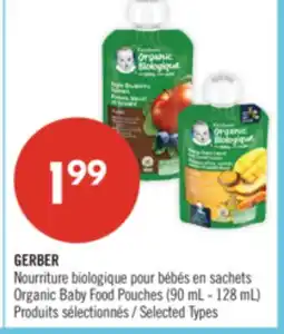 Pharmaprix GERBER Organic Baby Food Pouches (90 mL - 128 mL) offer